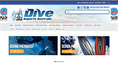 Desktop Screenshot of diveimportsaustralia.com.au